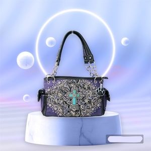 Western Handbag Turquoise Cross Country Conceal Carry Purse Bag Wallet Women